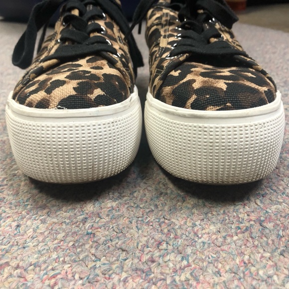 Steve Madden Leopard Print Platform Sneakers! - Picture 8 of 10